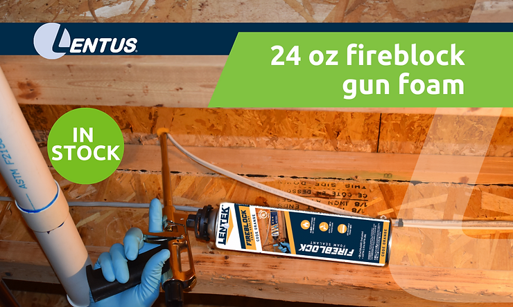 LENTEK 24 OZ Fireblock Gun Foam