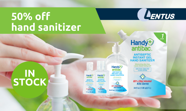 Half off sanitizers