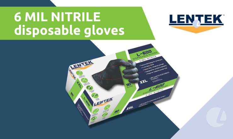LENTEK L-600 Nitrile Gloves