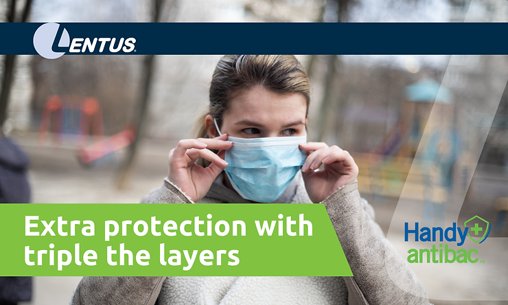 Three layers of protection with Handy Antibac™
