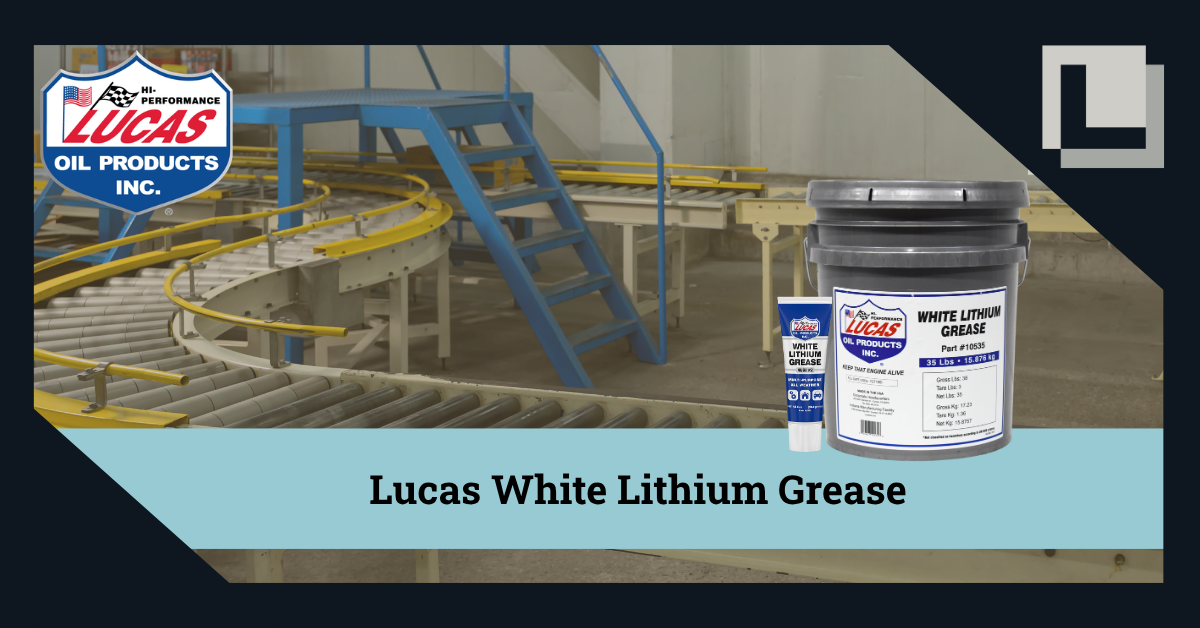Lucas White Lithium Grease for Industrial, Automotive, and General Maintenance Applications