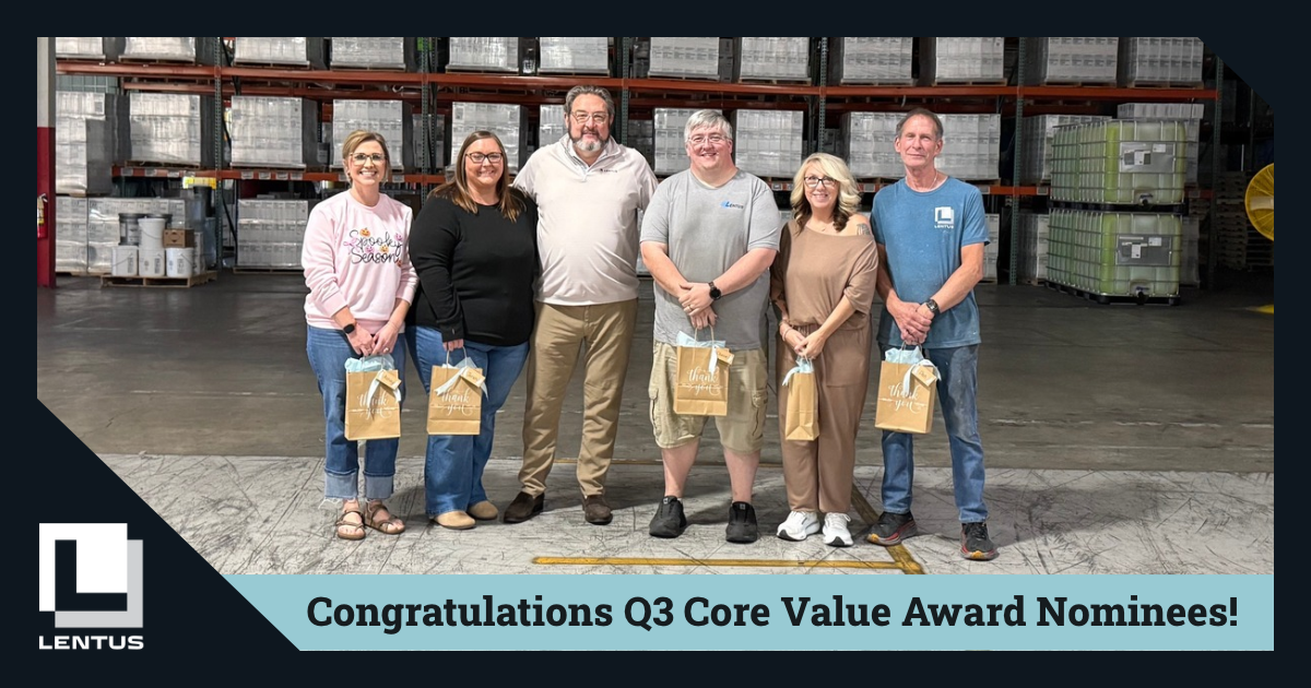 Celebrating Our People: Lentus Quarterly Core Value Awards 